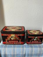 Twee mooie vintage blikken van Douwe Egberts koffie, Verzenden, Gebruikt, Koffie, Douwe Egberts