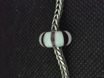 Trollbeads Trollbead zwart witte strepen retired  beschikbaar voor biedingen