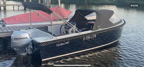 PRACHTIGE sloep MAXIMA 4.90 XL 1 jr oud zeer compleet, Watersport en Boten, Sloepen, Zo goed als nieuw, 30 tot 50 pk, 3 tot 6 meter