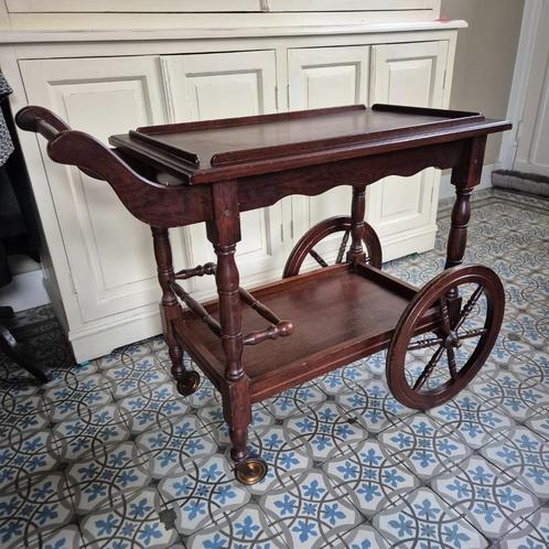 Theewagen, drankkar, bar cart, serveerwagen, vintage trolley, Huis en Inrichting, Woonaccessoires | Overige, Zo goed als nieuw