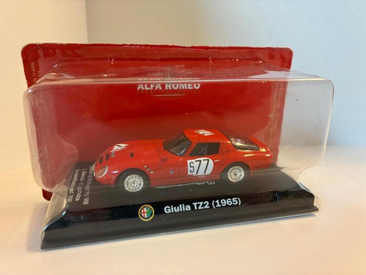 19999: Alfa Romeo Giulia TZ2 #s77 - 1965 - Atlas 1:43, Hobby en Vrije tijd, Modelauto's | 1:43, Nieuw, Auto, Overige merken, Ophalen of Verzenden
