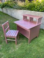 Kinderbureau/ klepbureau Inclusief stoel, Ophalen, Gebruikt, Bureau
