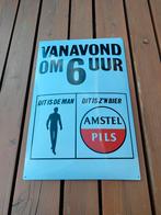 Amstel reclame borden, Ophalen of Verzenden, Zo goed als nieuw, Reclamebord, Plaat of Schild, Amstel