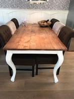 Eettafel, Huis en Inrichting, 200 cm of meer, Queen ann style, Vijf personen of meer, Rechthoekig
