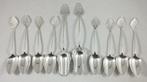 8 theelepels, theeschep, suikerschep massief 835 zilver, Antiek en Kunst, Ophalen of Verzenden, Zilver
