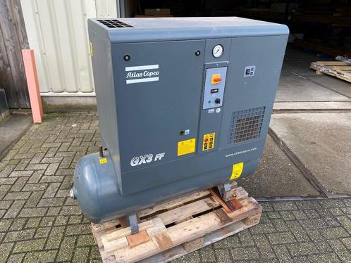 Atlas Copco GX3 FF SCHROEFcompressor + droger 4683uur! 200L, Doe-het-zelf en Verbouw, Compressors, Ophalen