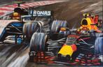 Formule 1 Schilderij - Verstappen vs. Hamilton, Antiek en Kunst, Ophalen
