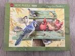 Heye puzzels -- Birds en Bench - 1000 stukjes -, Ophalen of Verzenden, 500 t/m 1500 stukjes, Gebruikt, Legpuzzel