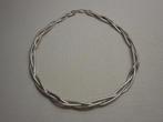 Zilveren zwaar gevlochten vintage collier (spang) nr.604, Verzenden, Zo goed als nieuw, Zilver, Zilver