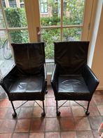 Leren design stoelen Montis Charly 4x, Huis en Inrichting, Stoelen, Ophalen, Gebruikt, Zwart, Design