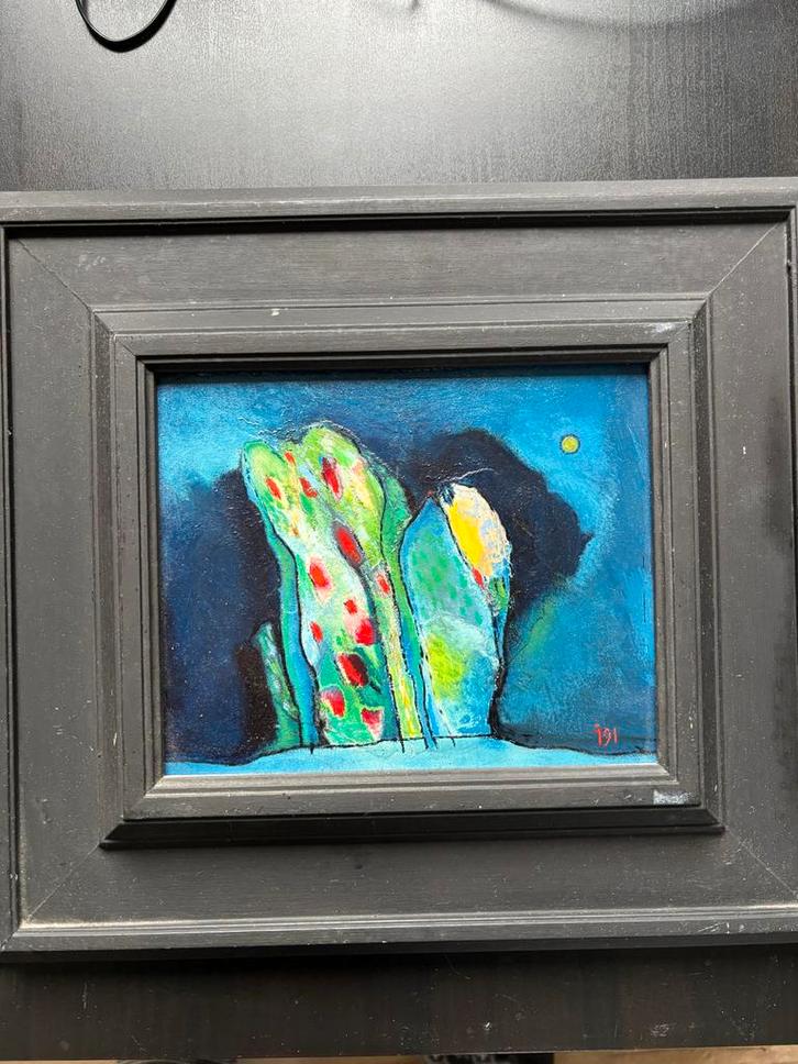 Semi-Abstract Landschap, Antiek en Kunst, Kunst | Schilderijen | Modern, Ophalen