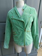 Leren jas van Ibana, Kleding | Dames, Ophalen of Verzenden, Zo goed als nieuw, Maat 36 (S), Groen