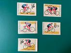Lucifersdoosje etiket matchbox label Thema wielrenner 1, Ophalen of Verzenden, Gebruikt