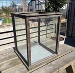 2 Houten Windlichten, Tuin en Terras, Kassen, Overige materialen, Gebruikt, Kweekkas, Ophalen of Verzenden