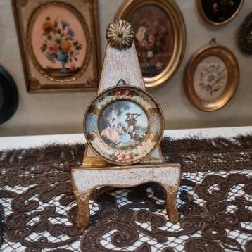 Oud florentijns italiaans schilderijtje lijstje prent O49 beschikbaar voor biedingen