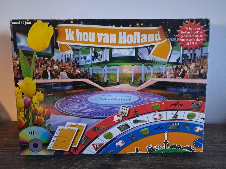 Bordspel – Ik hou van Holland, Hobby en Vrije tijd, Gezelschapsspellen | Bordspellen, Zo goed als nieuw, Een of twee spelers, Drie of vier spelers