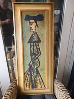 Delarue Jean - Schilderij Stierenvechter - 1962, Antiek en Kunst, Ophalen of Verzenden