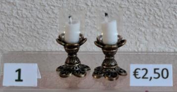 Kaarsen in windlicht 1:12 beschikbaar voor biedingen