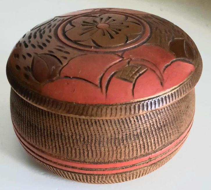 Amsterdamse school hout nijverheid dekseldoosje, Antiek en Kunst, Antiek | Woonaccessoires, Ophalen of Verzenden