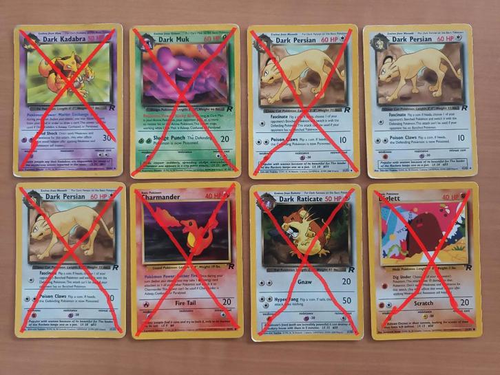 Pokémon Team Rocket set (april 2000), Hobby en Vrije tijd, Verzamelkaartspellen | Pokémon, Zo goed als nieuw, Meerdere kaarten