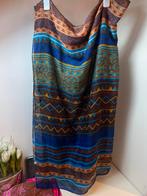 Blauw Meerkleurige Sjaal, Ophalen of Verzenden, Gedragen