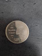 Zilveren 50 gulden munt en diverse andere munten TK BESCHRIJ