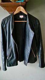 Wehkamp zwart leren biker jas mt 44 mooie staat, Kleding | Dames, Jasjes, Kostuums en Pakken, Zwart, Maat 42/44 (L), Ophalen of Verzenden