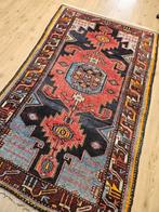 Vintage handgeknoopt perzisch tapijt hamadan 206x138, Info@SlatsAntiek.nl, 100 tot 150 cm, Perzisch, 200 cm of meer