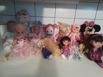 12 x Poppen en 12 x  Knuffels - Groot Pakket! bieden  beschikbaar voor biedingen