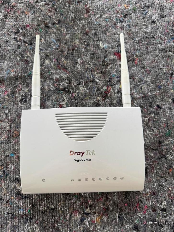 DrayTek Vigor2760n VDSL2/ADSL2+ Router met Modem, Computers en Software, Routers en Modems, Gebruikt, Router met modem, Ophalen of Verzenden