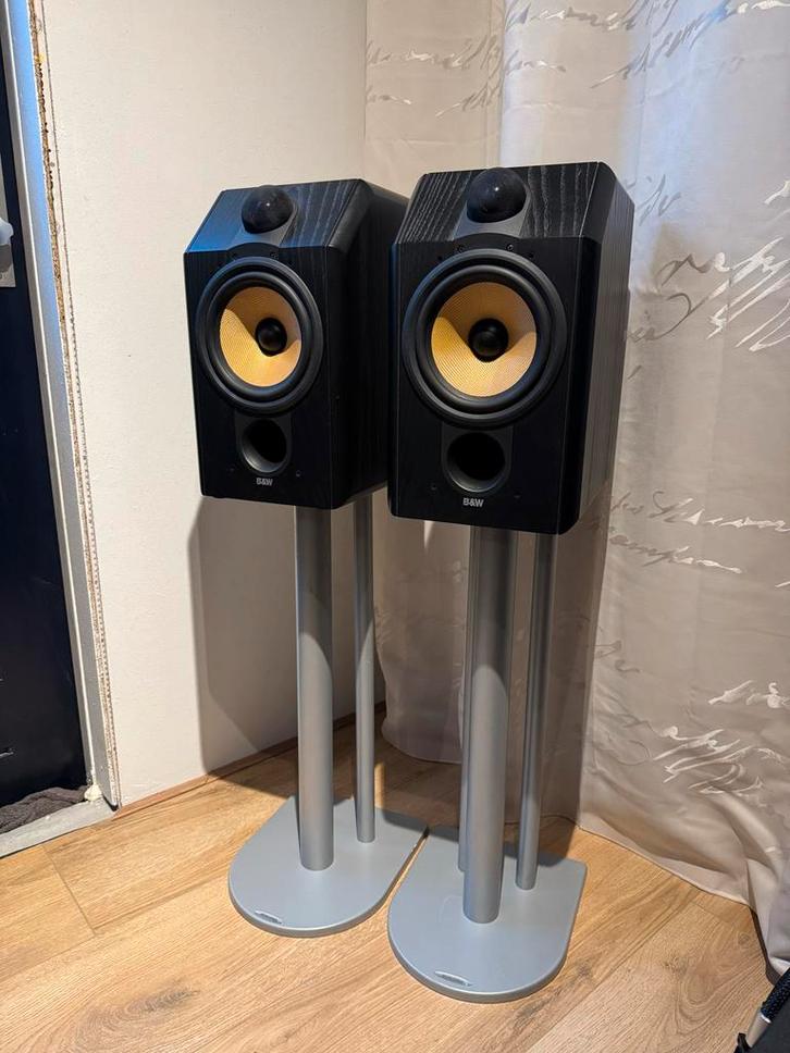 Mooie B&W CDM1 Black Ash Luidsprekers, Audio, Tv en Foto, Luidsprekers, Gebruikt, Front, Rear of Stereo speakers, 60 tot 120 watt