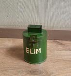 Kleine oude groene collectebus - ELIM, Ophalen of Verzenden