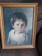 Jongetje met traan schilderij, Antiek en Kunst, Kunst | Schilderijen | Klassiek, Ophalen of Verzenden