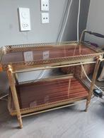 Klein vintage serveerwagentje geen wieltjes, Ophalen of Verzenden, Gebruikt, 25 tot 50 cm, Rechthoekig