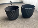2 overpotten Capi, Tuin en Terras, Kunststof, Rond, Zo goed als nieuw, Tuin