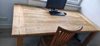 Houten eet tafel / bureau (teak), Ophalen, Gebruikt, 100 tot 150 cm, Teakhout