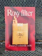 Reclamebord Karton Roxy Filter sigaretten, Verzamelen, Reclamebord, Ophalen of Verzenden, Zo goed als nieuw