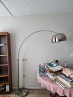 Booglamp zilverkleurig, Huis en Inrichting, Lampen | Vloerlampen, Ophalen of Verzenden, Zo goed als nieuw, Minder dan 100 cm