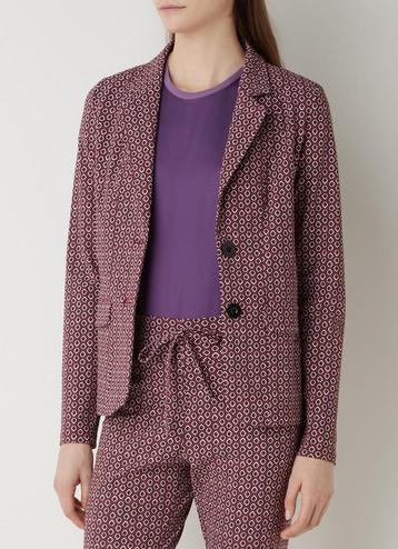 Studio Anneloes clean retro blazer  Stone red/black XL beschikbaar voor biedingen