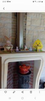 Te koop schoorsteenmantel schouw van mergelsteen, Ophalen of Verzenden, Gebruikt, Gashaard