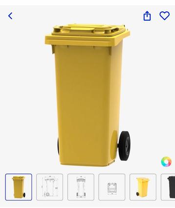 Afvalcontainer 120L/140L beschikbaar voor biedingen