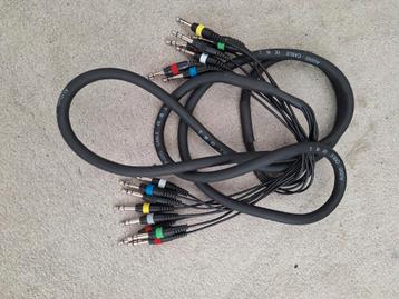Multikabels trs audio en insert van 3meter beschikbaar voor biedingen