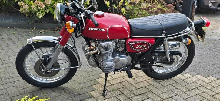 Honda CB350F - 1973 - Gerestaureerd door Blauwe Plaat, Motoren, Motoren | Oldtimers, Naked bike, meer dan 35 kW, 4 cilinders, Motorrijbewijs A