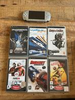 PSP Portable playstation met 6 spellen, Spelcomputers en Games, Spelcomputers | Sony PSP, Met games, Overige kleuren, Ophalen of Verzenden