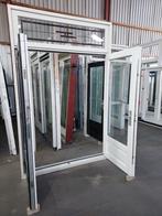 Hardhout Tuindeurkozijn Hr++glaslood bezorgenfactuurmogelijk, Deurkozijn, Ophalen of Verzenden, Zo goed als nieuw, 150 tot 225 cm