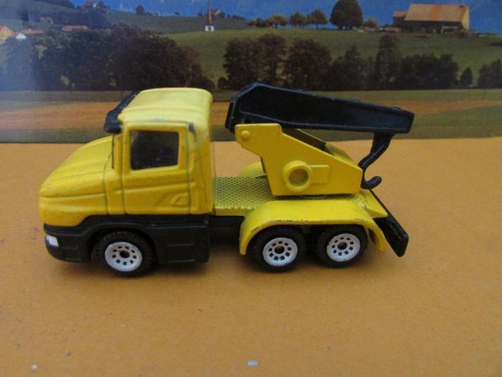SCANIA TAKELWAGEN , WRECK TRUCK, SIKU, Hobby en Vrije tijd, Modelauto's | 1:50, Gebruikt, Bus of Vrachtwagen, SIKU, Ophalen of Verzenden