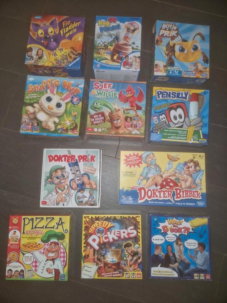 Diverse Kinderspellen - Leuke Collectie!, Hobby en Vrije tijd, Gezelschapsspellen | Bordspellen, Gebruikt, Een of twee spelers