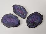 Epoxy onderzetters AMETHYST, in geode vorm, set van 3 paars, Ophalen of Verzenden, Nieuw, Glas of Kopje