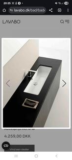 Badkamer wastafel LAVABO GEA 90 nieuw, Nieuw, Minder dan 25 cm, Minder dan 100 cm, Wasbak of Wastafel