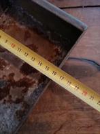 Brocante ijzeren schaal dienblad MOET WEG, Ophalen of Verzenden